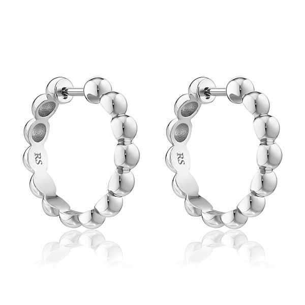 Серьги из белого золота 