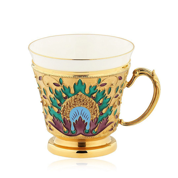 Набор чайный «Хоттабыч» из серебра 