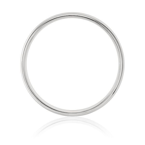 Обручальное кольцо из белого золота 