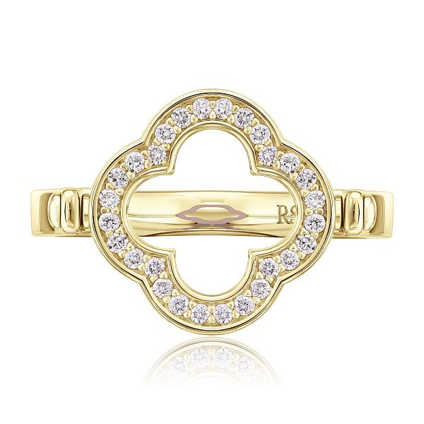 Кольцо из желтого золота с бриллиантами