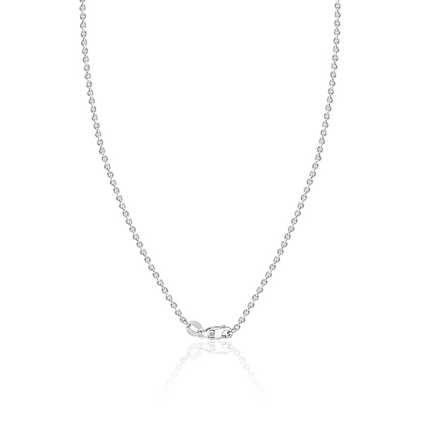 Колье из белого золота с бриллиантом