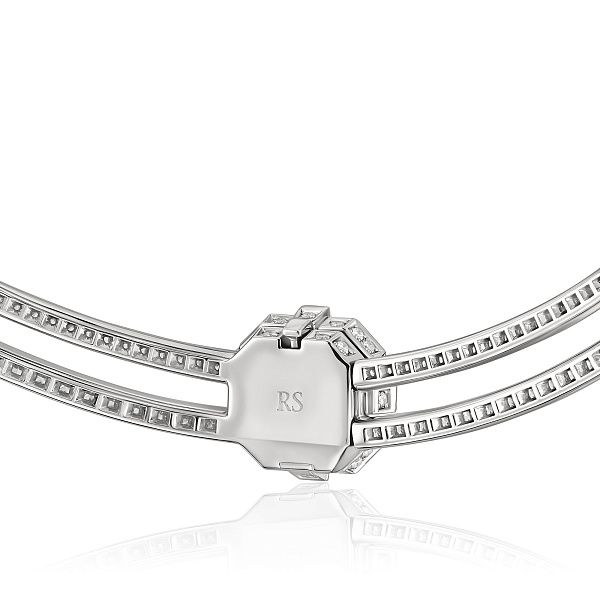 Колье из белого золота с морганитом 4.18 ct и бриллиантами