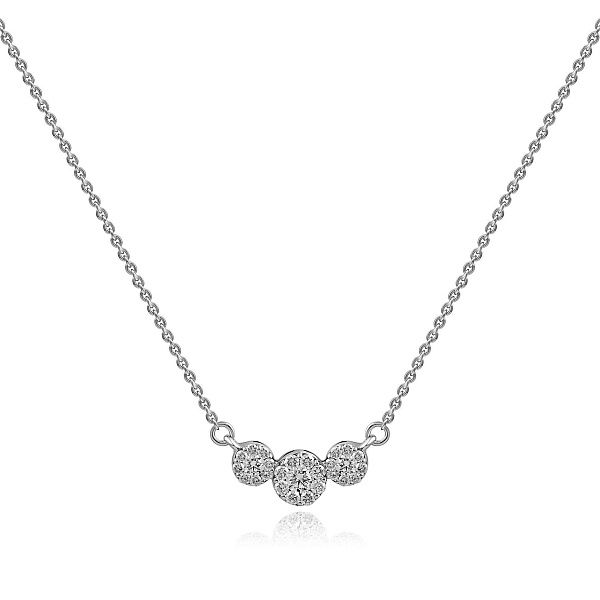 Колье из белого золота с бриллиантами