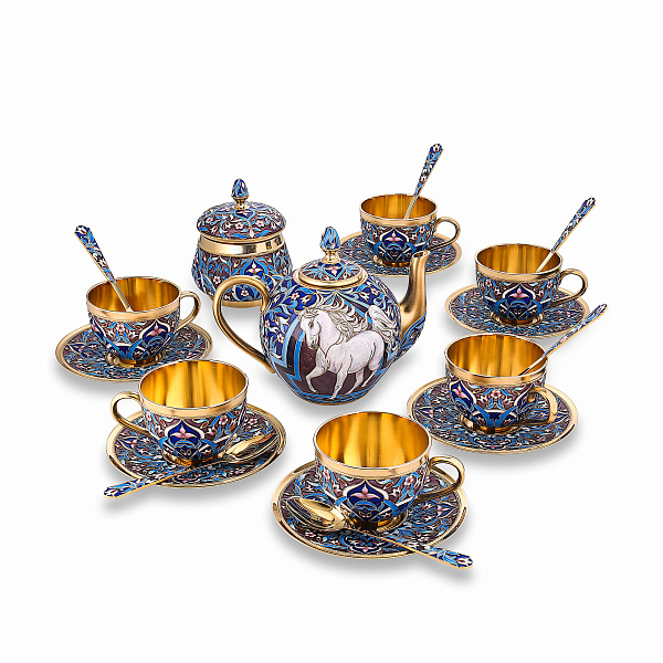 Сахарница «Аравийский» из серебра