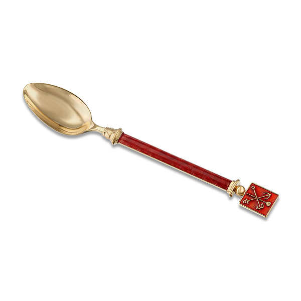 Ложка чайная «Герб Санкт-Перербурга» из серебра