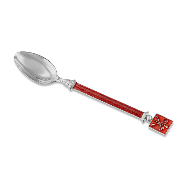 Ложка чайная «Герб Санкт-Петербурга» из серебра