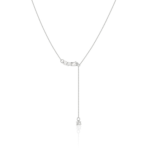 Колье из белого золота с бриллиантом