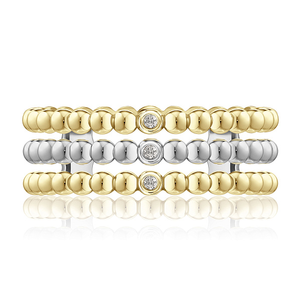 Кольцо из желтого золота с бриллиантами