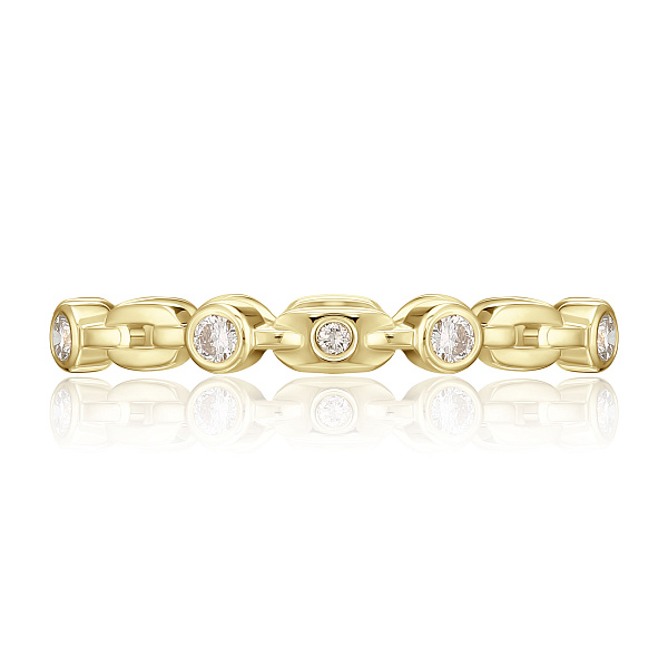 Кольцо из желтого золота с бриллиантами