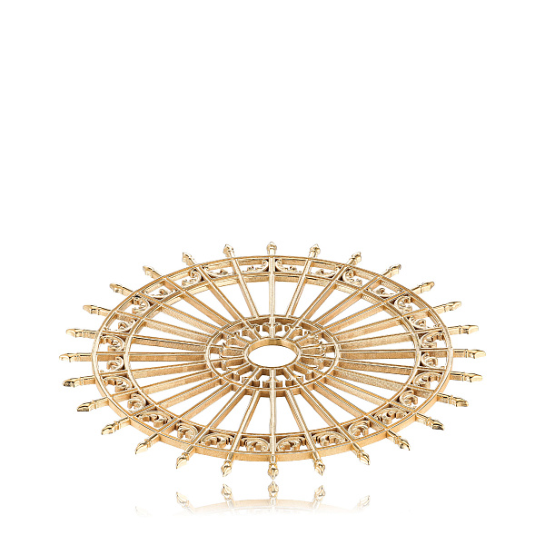 Коустер «Решетка Верхнего Лебяжьего моста» из серебра 