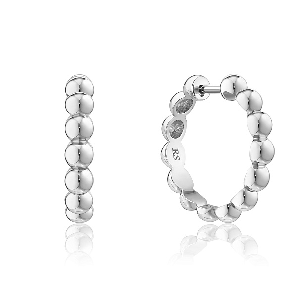 Серьги из белого золота 